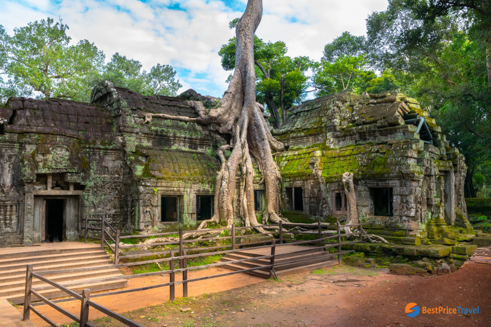 The beautifully sprawling ruined temple