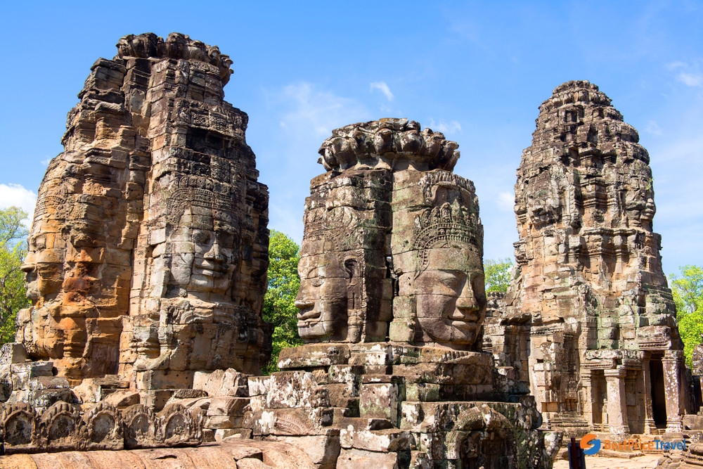 Stone faces in Bayon Temple&nbsp;