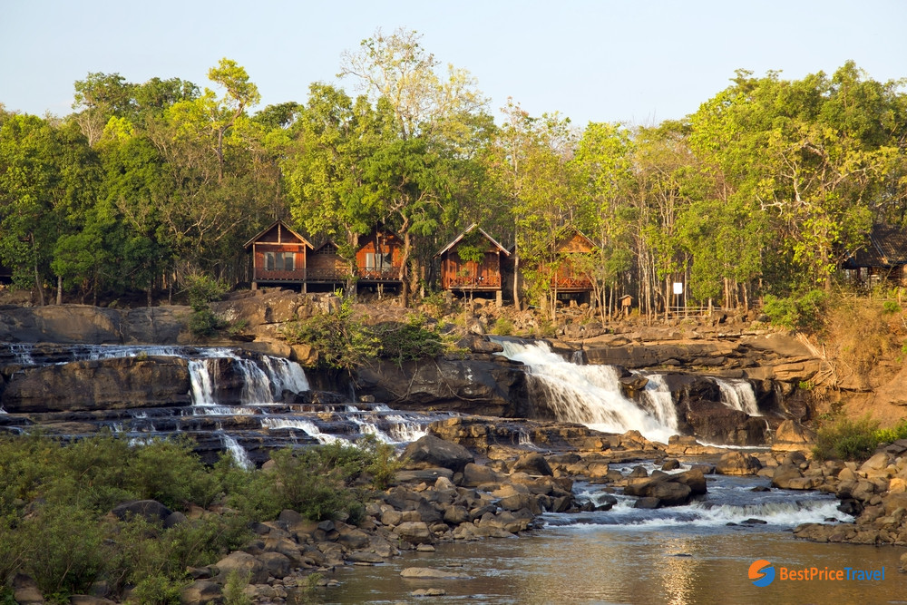 The laid-back village waterfall in Pakse