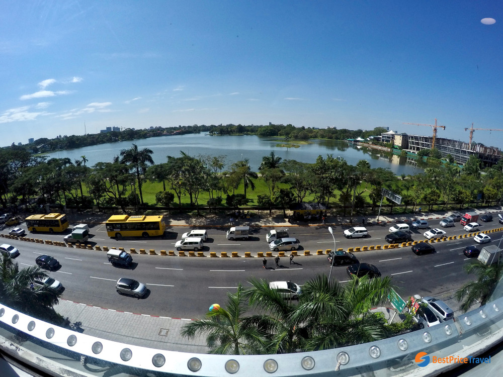 Superb view of Inya Lake