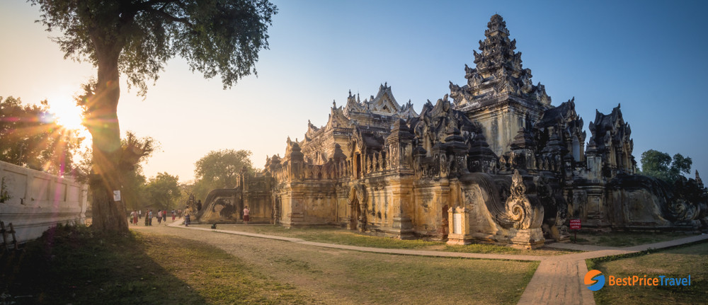 Me Nu Brick Monastery in Innwa