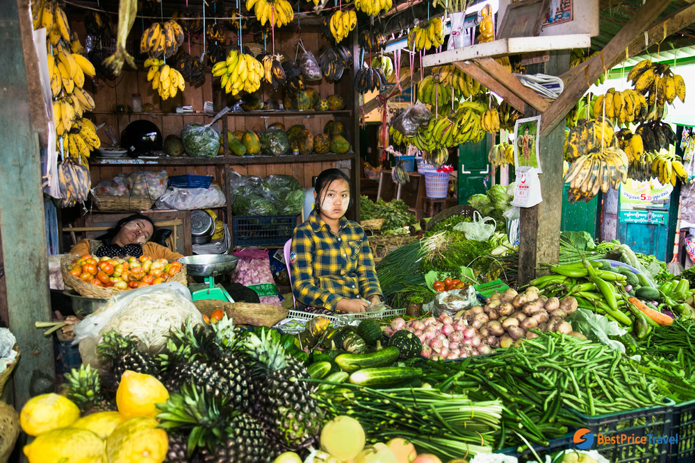 The&nbsp;marketplace in Kalaw