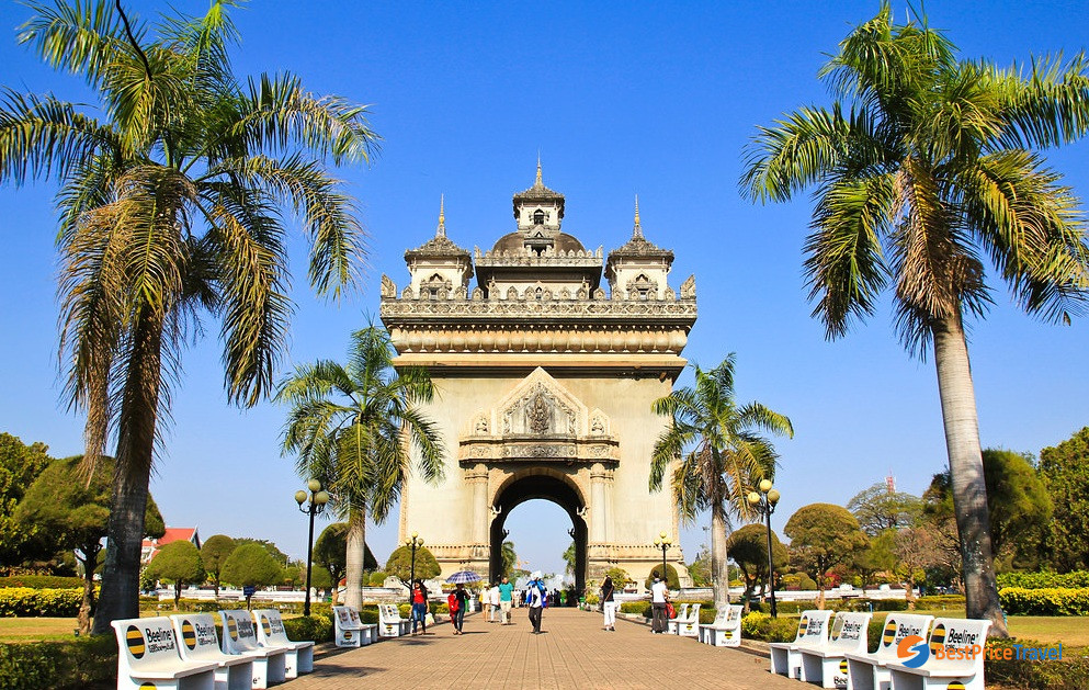 Patuxai, the most iconic landmark of Laos