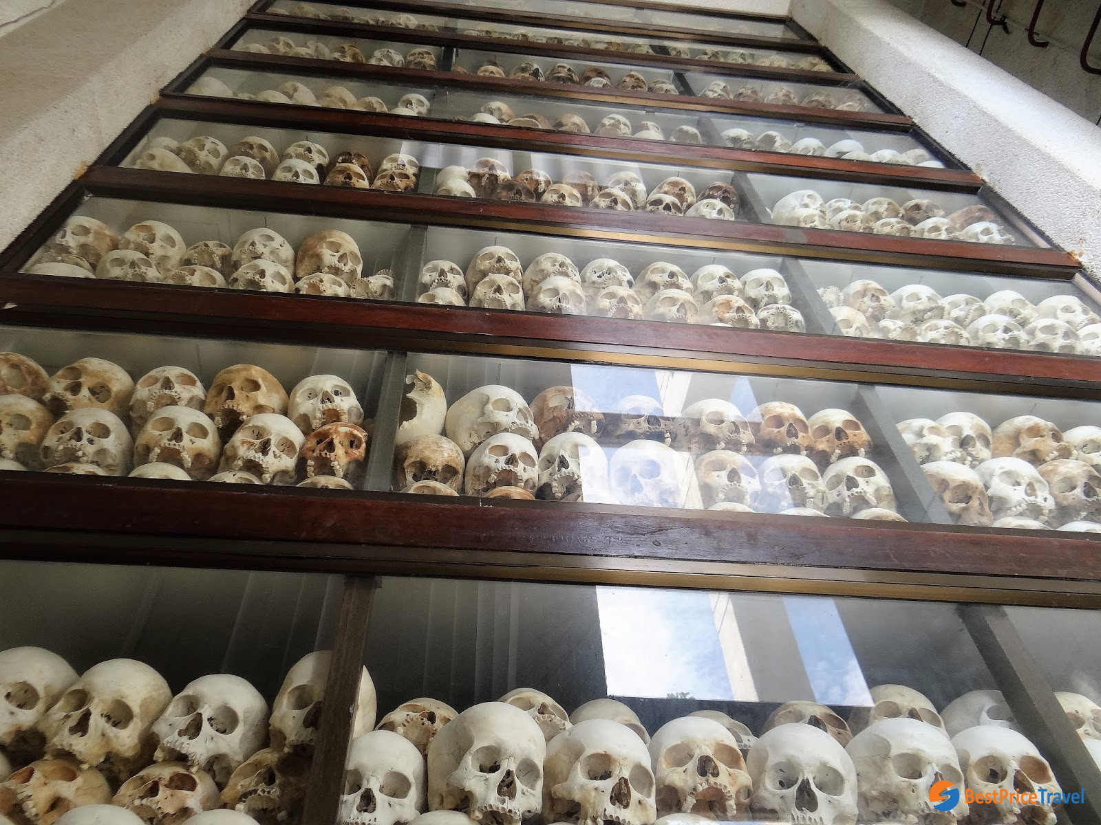 Cambodian skulls in Choeung Ek