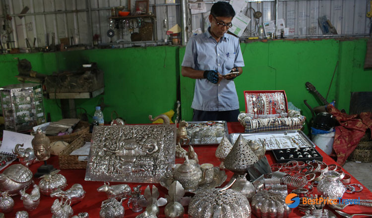 Silversmith Village in Cambodia