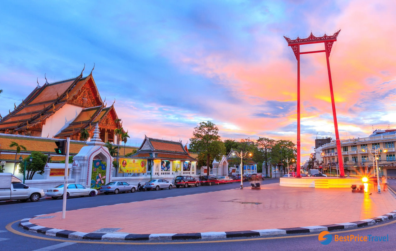 The giant swing in front of Wat Suthat