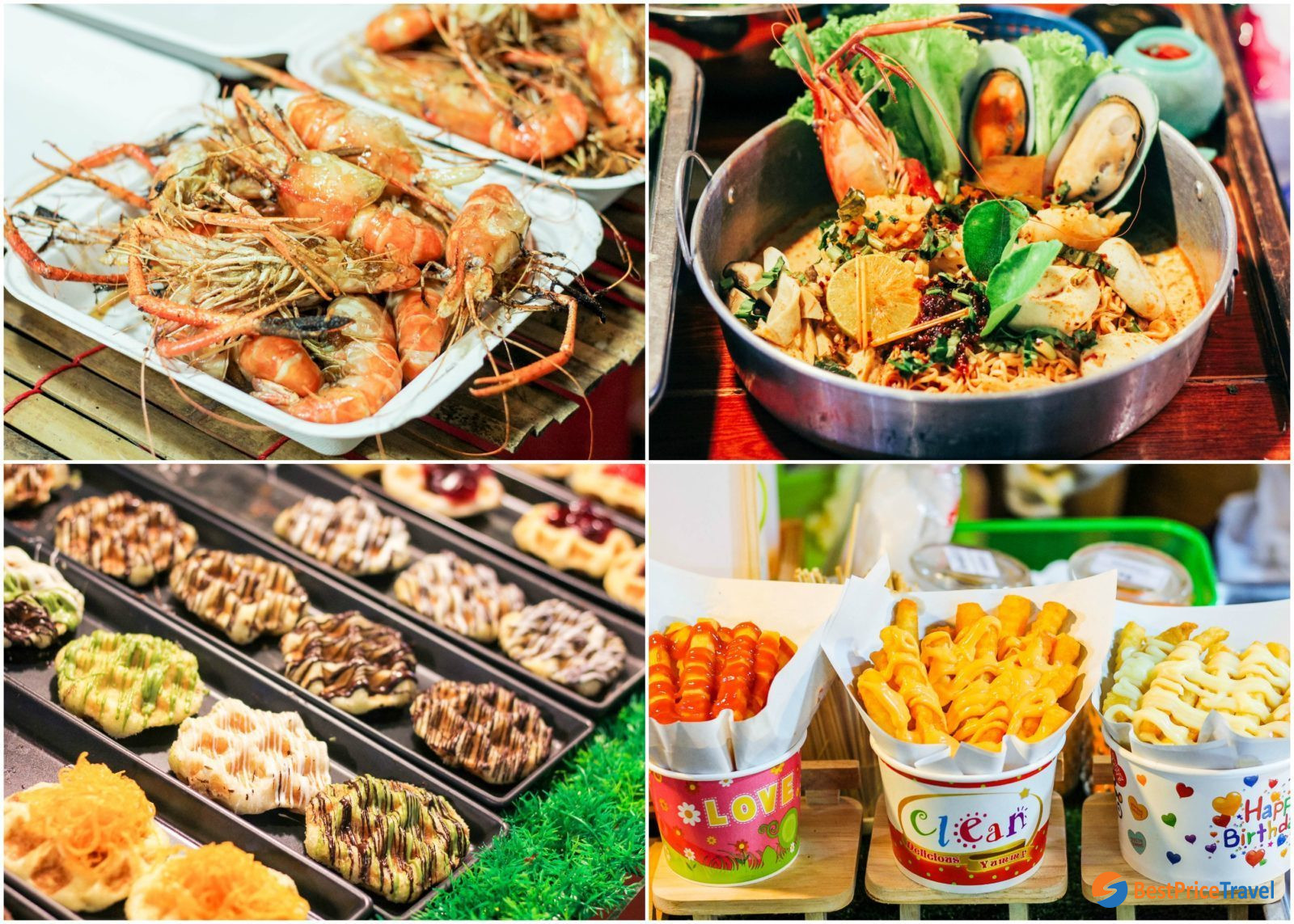 Diverse cuisine at Train night market