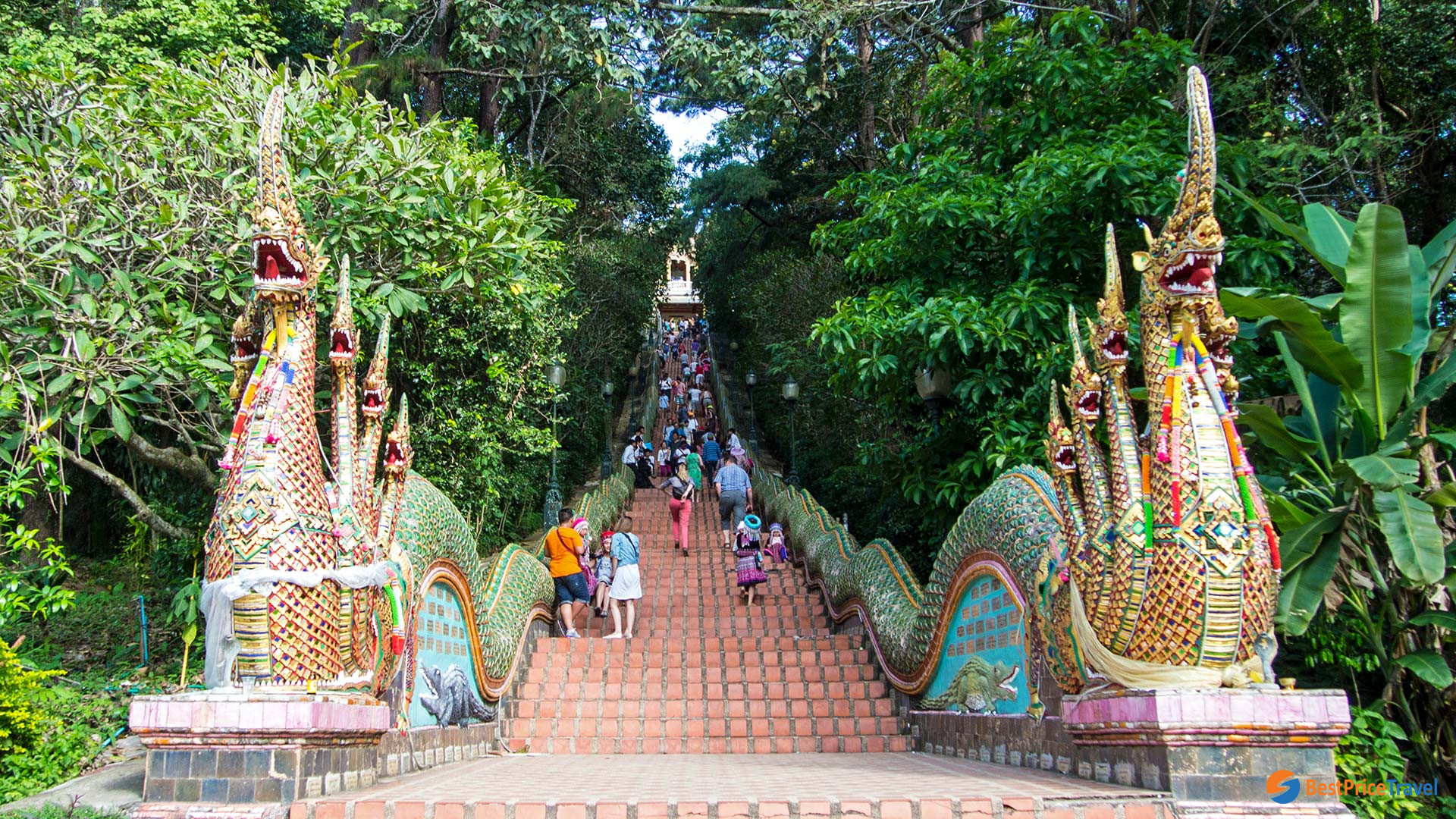Steps to Wat Phrathat Doi Suthep