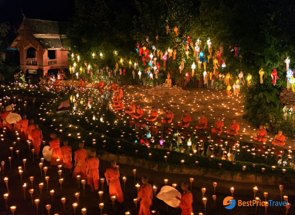Wat Phan Tao Temple in Chiang Mai Old City