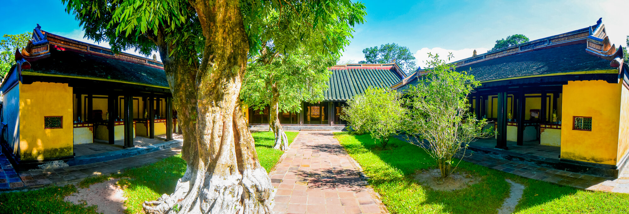 Aerial View Vietnam Ancient Tu Duc Tomb