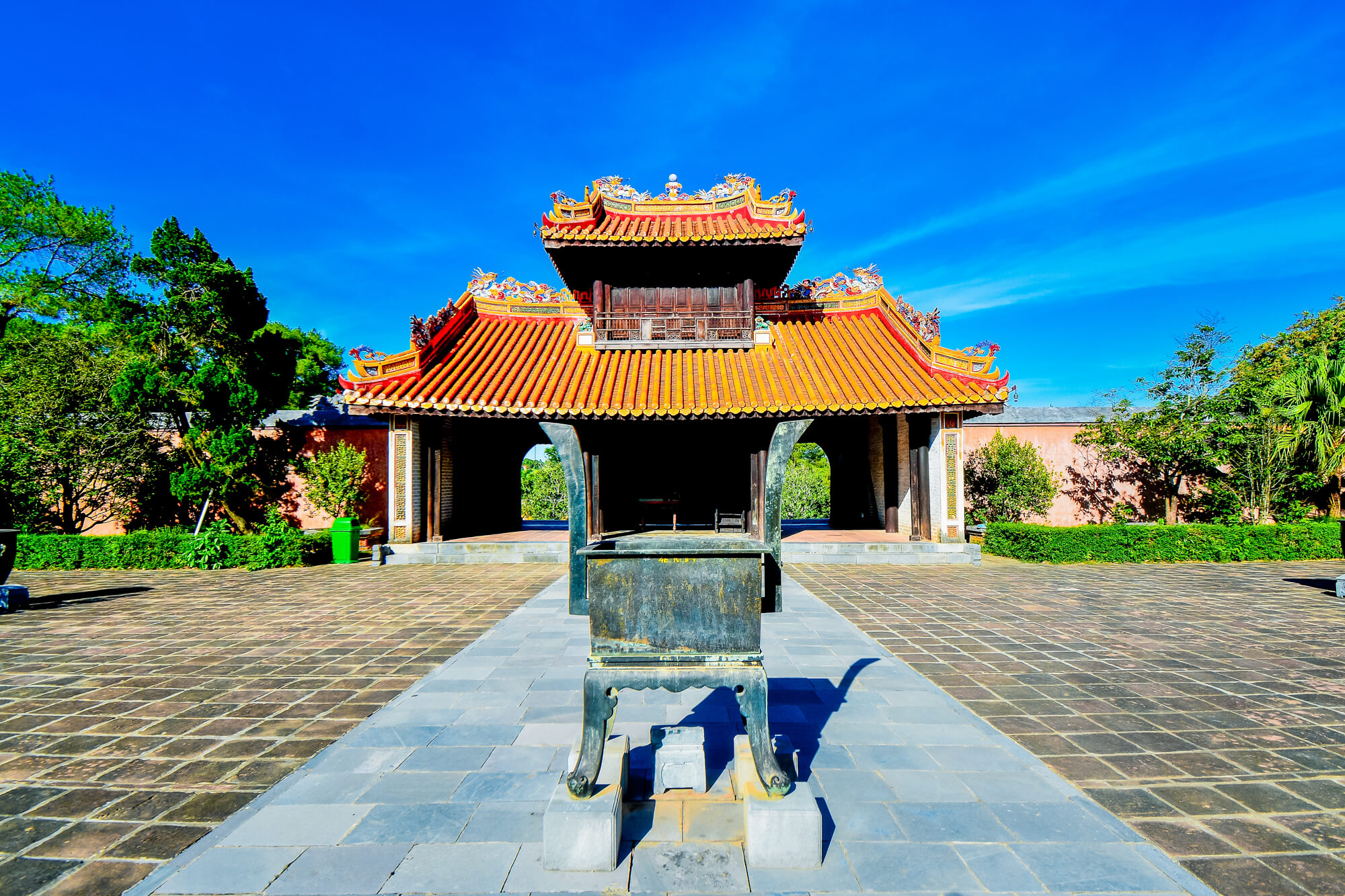 Ceremonial Courtyard Flanked With Statues, Tu Duc Tomb