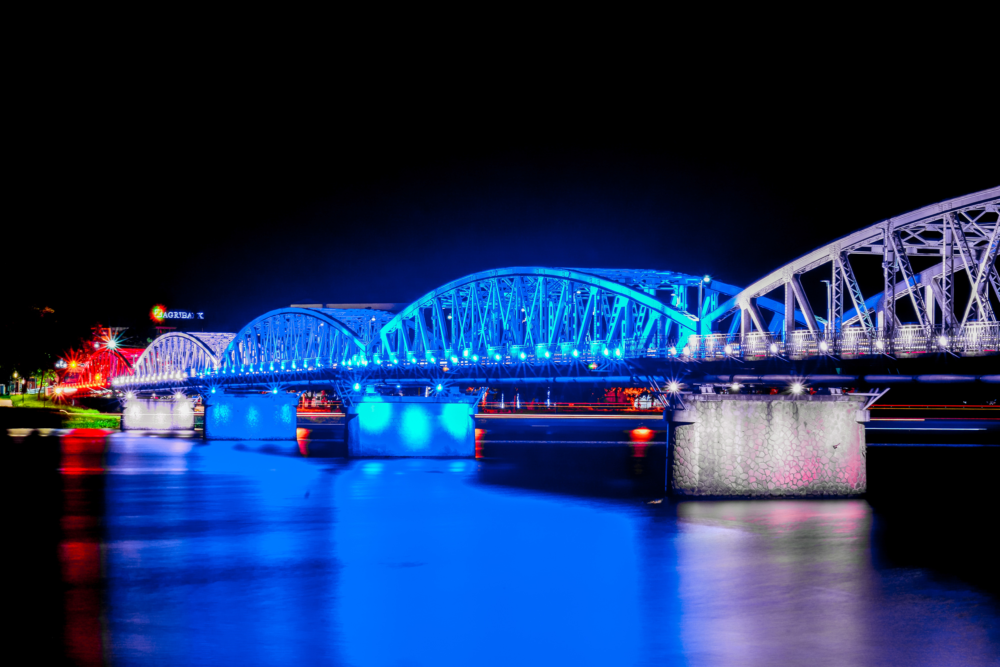 Truong Tien Bridge at Night