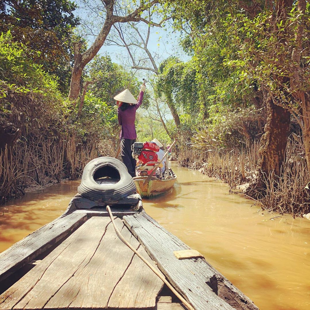 Boat Trip on River - Tan Phong island
