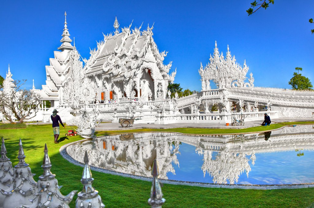 Impressive beauty of wat rong khun