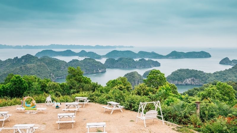 Have a coffee at Cannon Fort