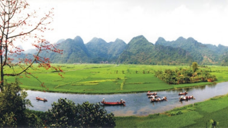 Follow the Yen Stream to explore the temple complex in Perfume Pagoda
