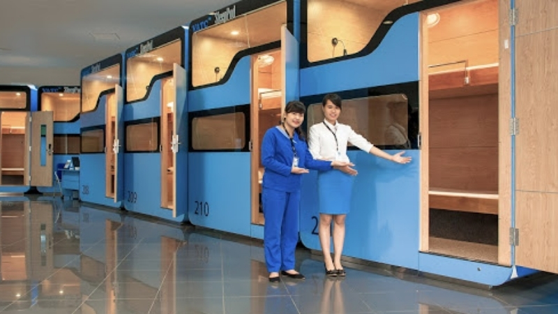 Sleeping pod in Noi Bai Airport