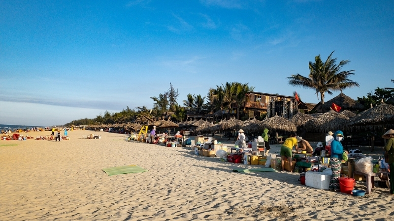Beautiful weather at An Bang beach