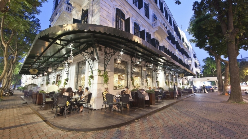 Restaurant at Hanoi French quarter 