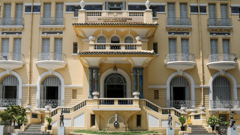 Outside Fine Arts Museum