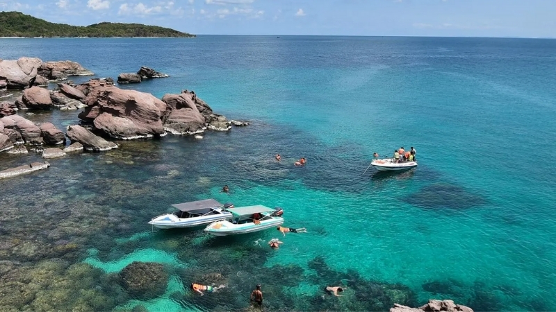 snorkeling to see corals