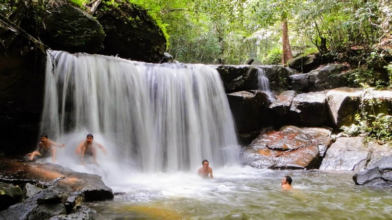 Waterfall Bathing
