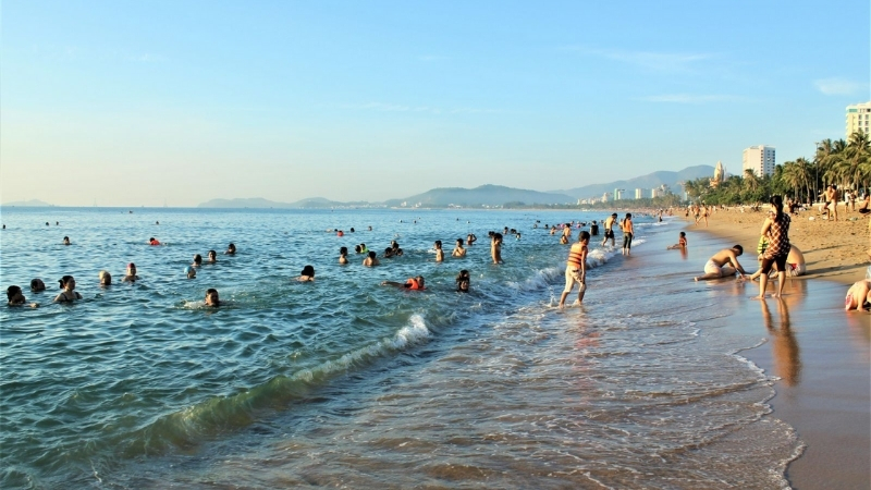 Swimming in Long Beach