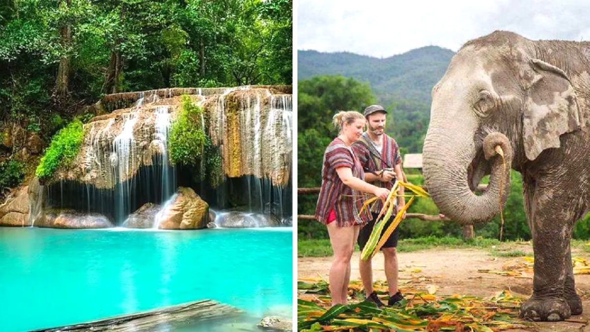 Erawan National Park And ElephantsWorld