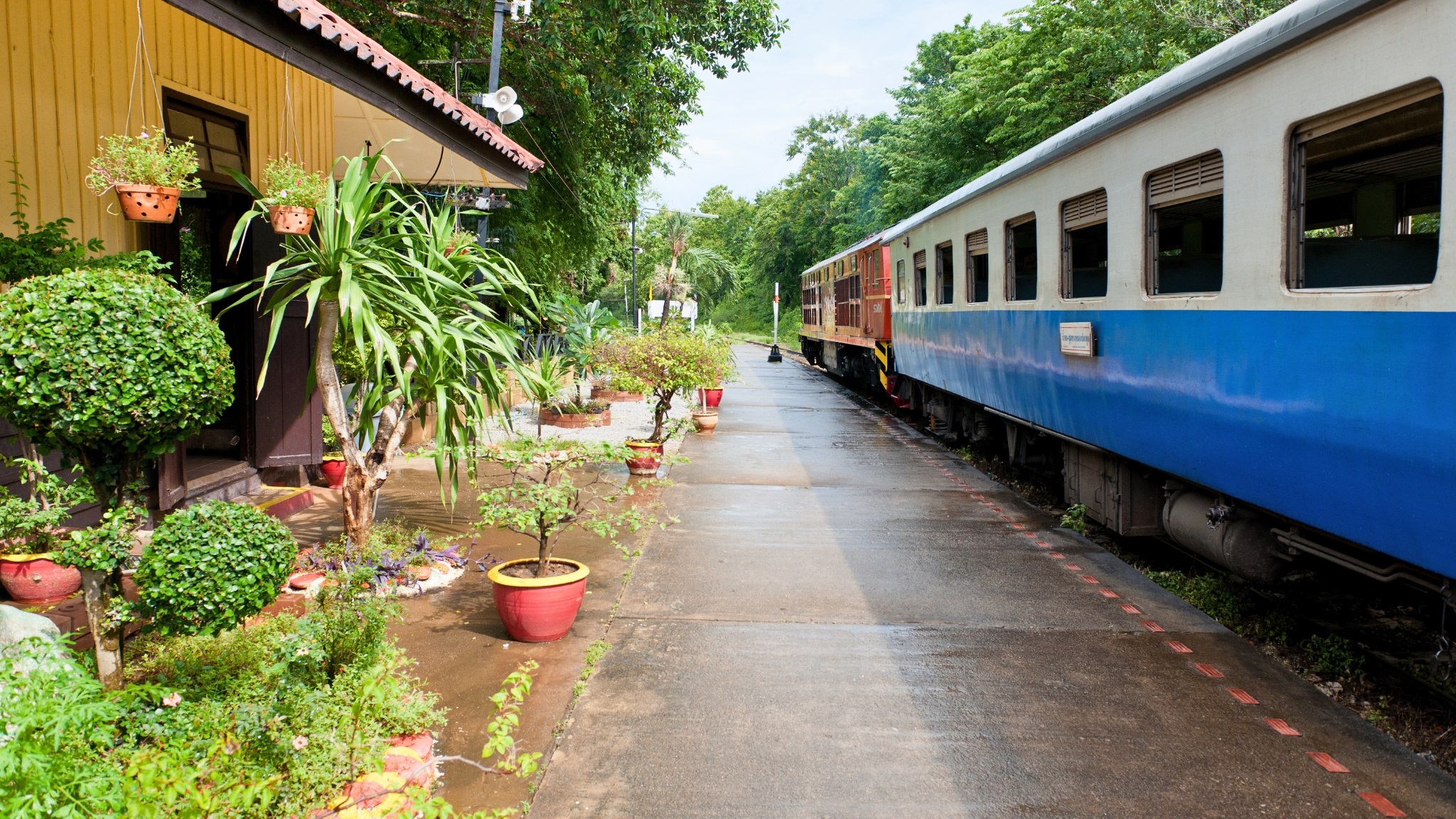 Train At Nam Tok Station