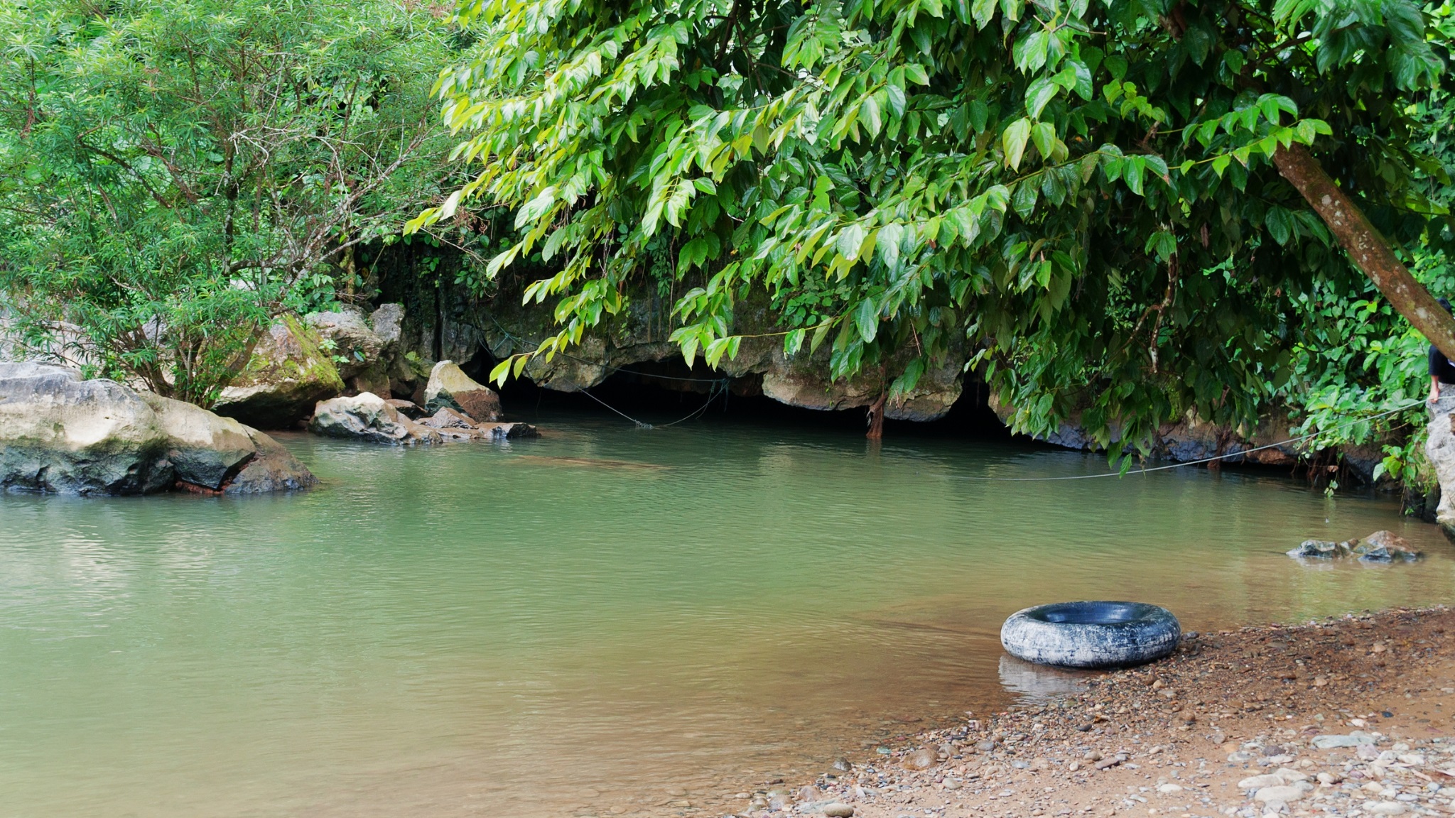 Serene Beauty In Tham None Cave