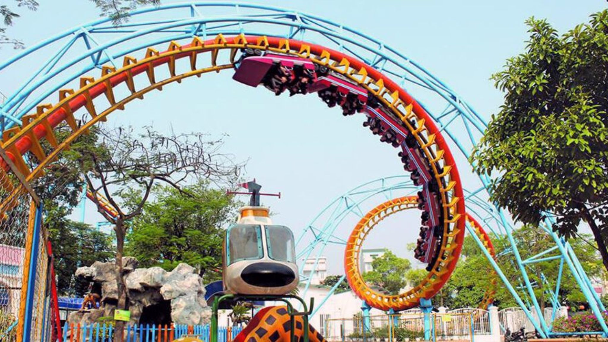 Experience The Adventure Roller Coasters In Dam Sen Culture Park