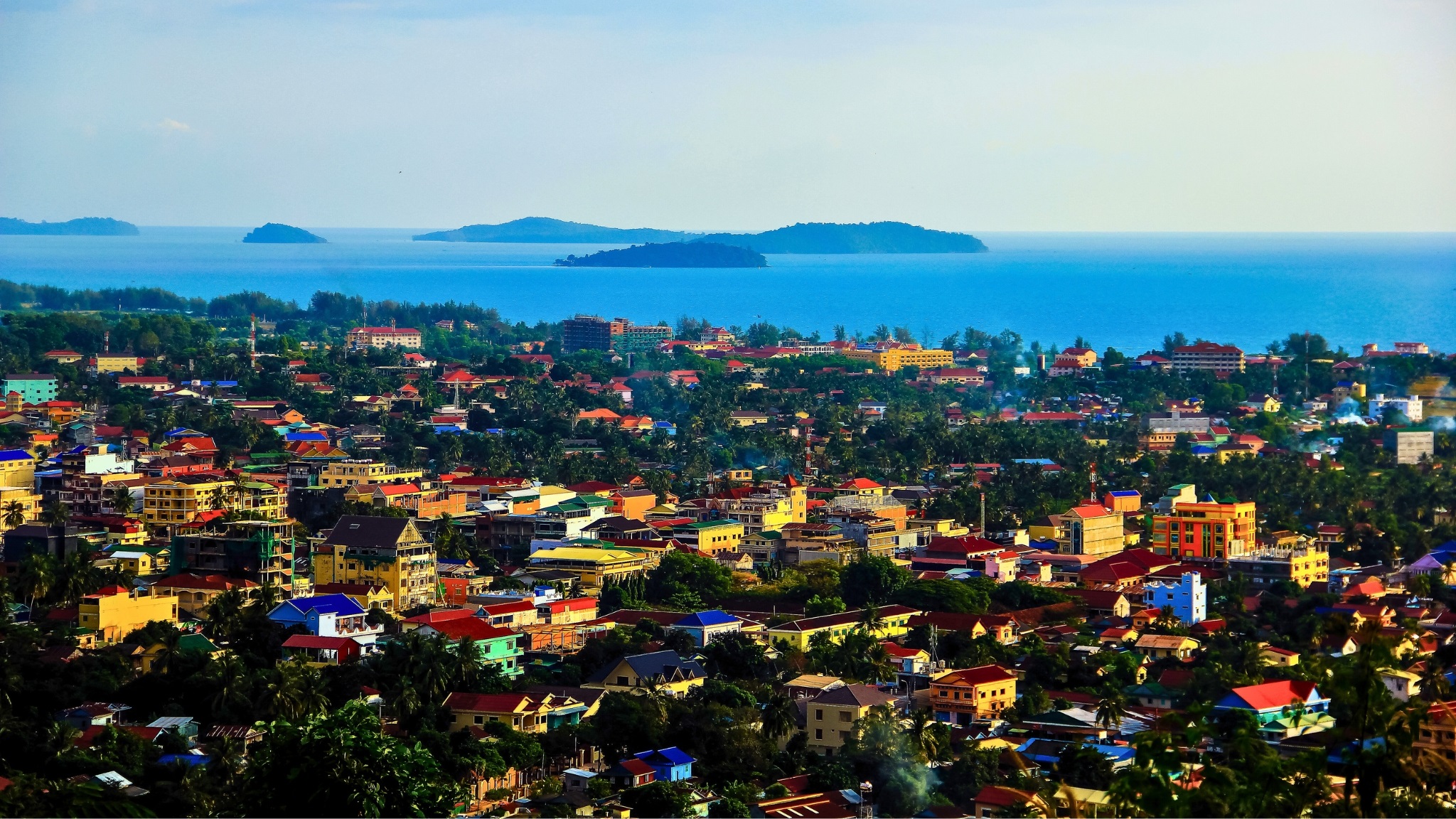 Sihanoukville Town From High Position