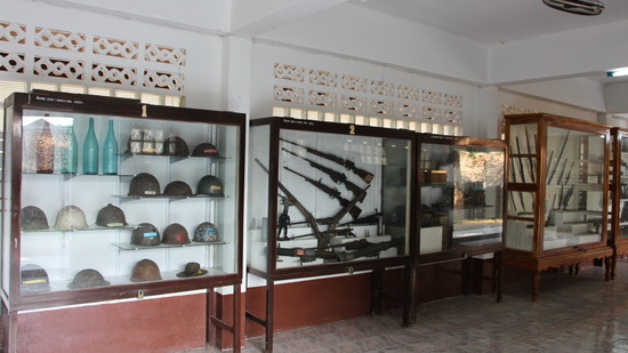 Displays Of Items Used By Soldiers During World War II