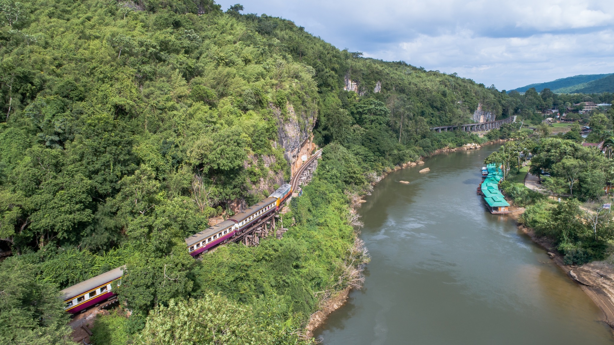 The Death Railway From Above