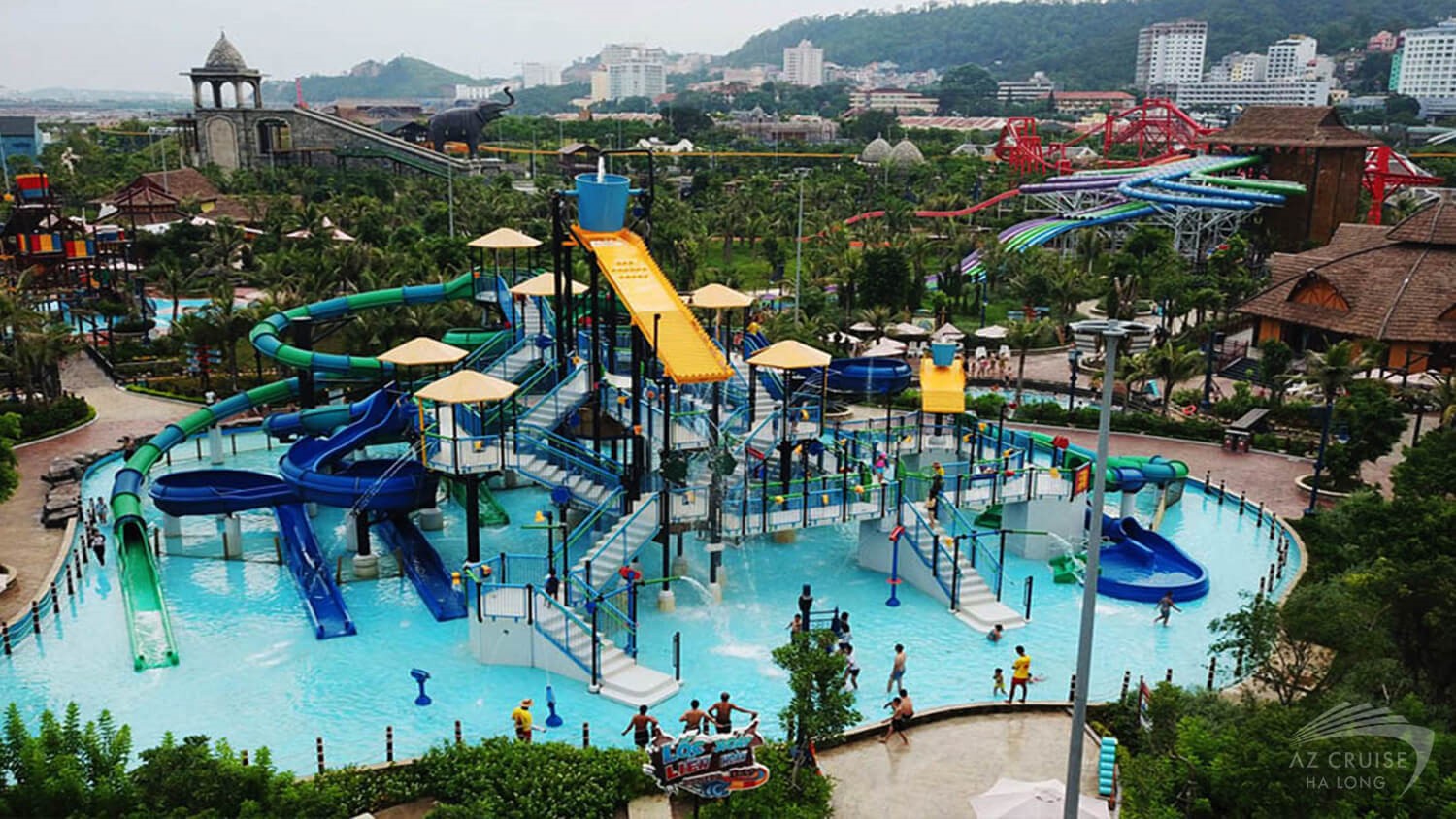 Splash-filled fun with slides, pools, and wave zones