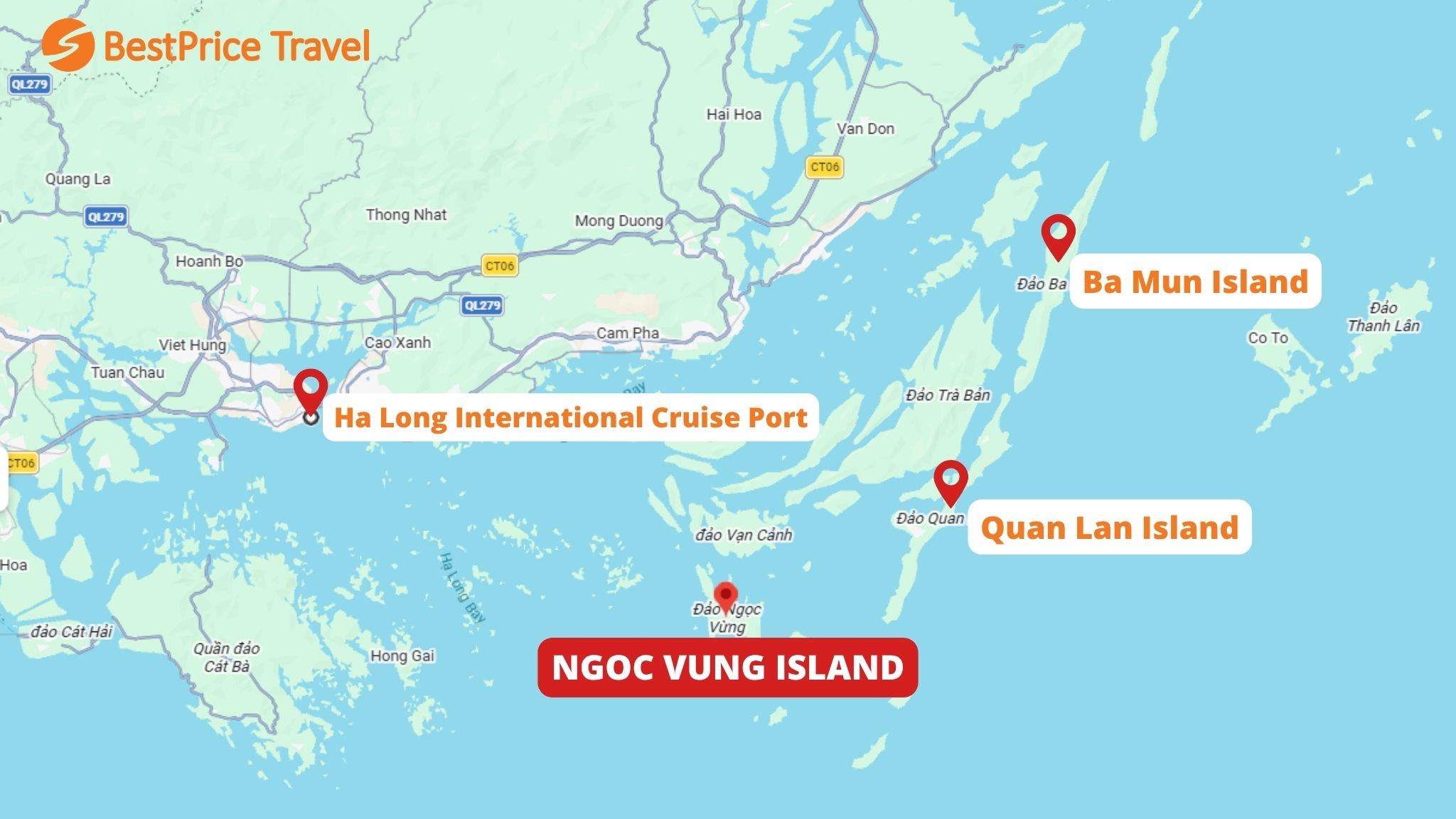 Ngoc Vung Island map