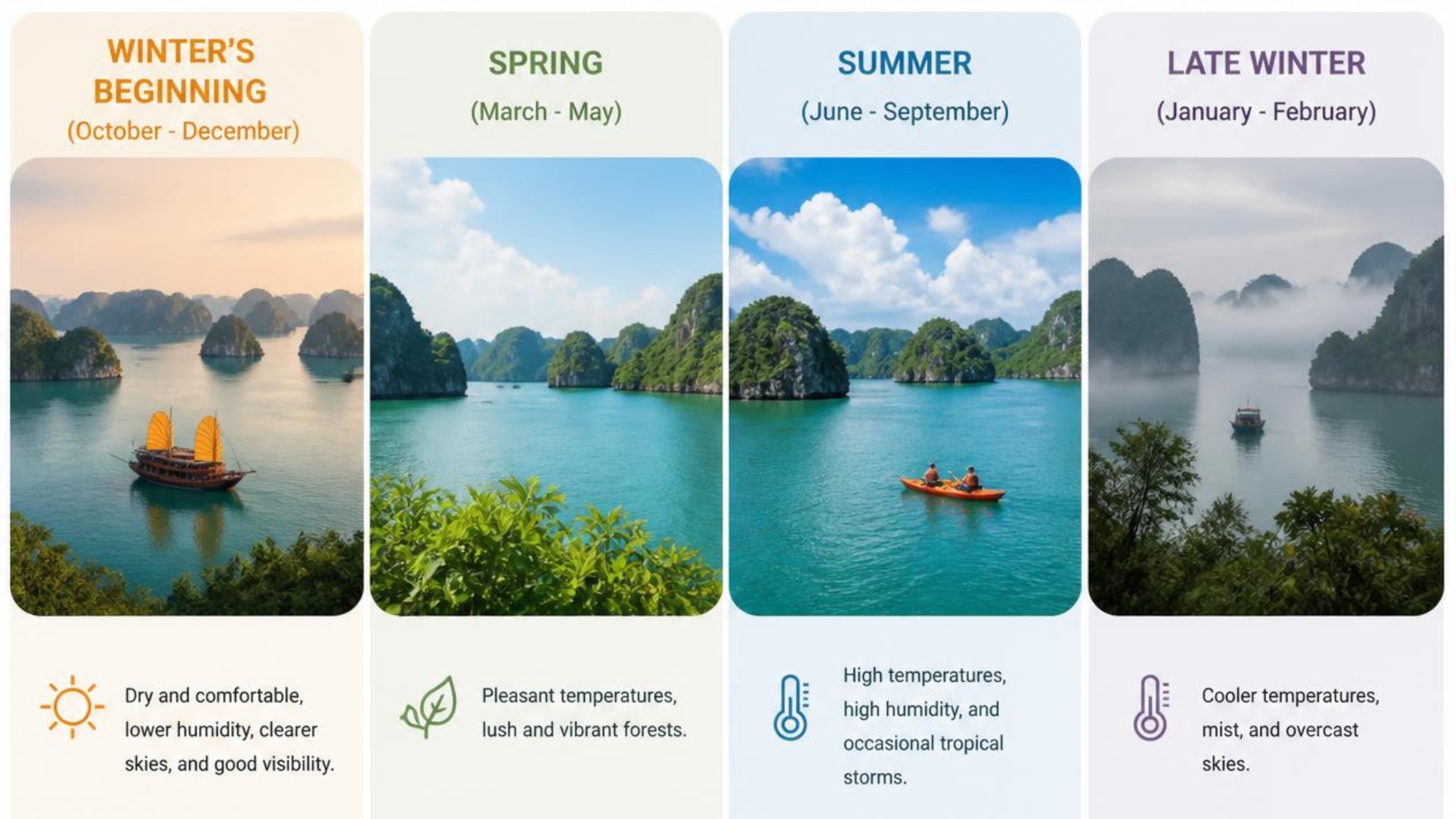 Best Time To Visit Bai Tu Long National Park