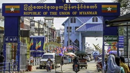 Myanmar's land borders with other countries