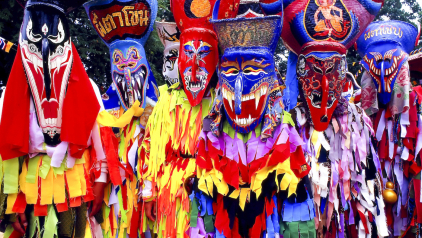 Phi Ta Khon Festival in Thailand