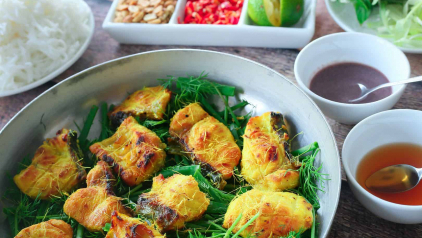 Cha Ca (Grilled fish with dill and turmeric)