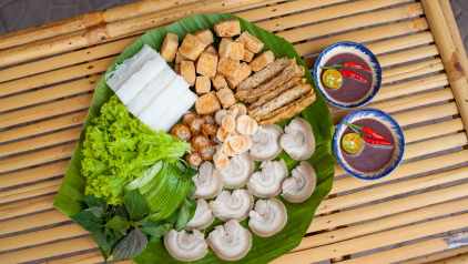 Bun Dau Mam Tom (Noodle and Tofu with Shrimp Sauce)