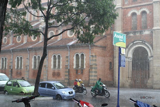 Sudden rain&nbsp;in Ho Chi Minh