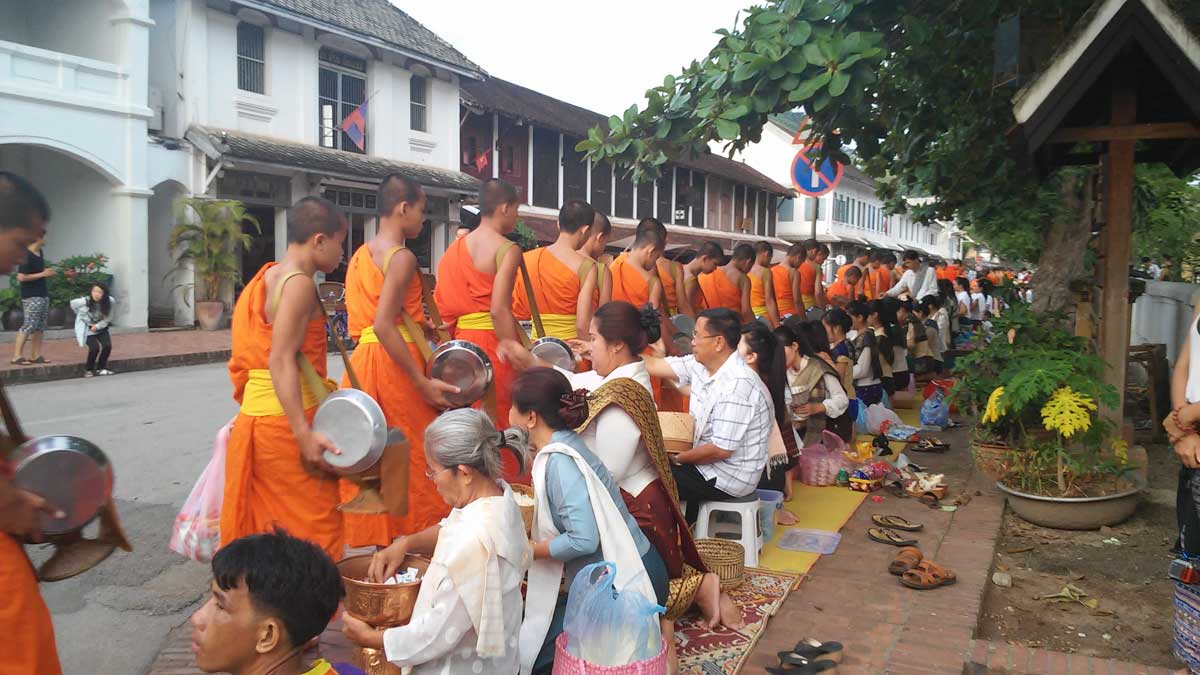 Tak Bat Ceremony of Luang Prabang