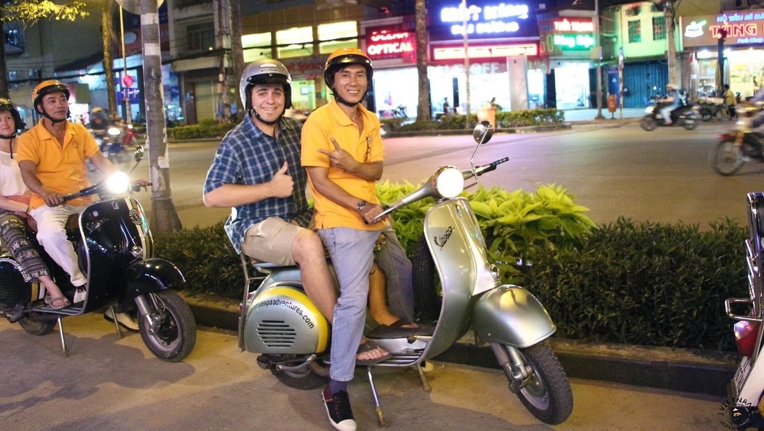Experience Saigon on the back of a vintage scooter