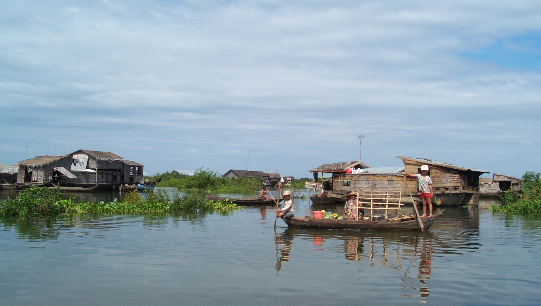Floating village in Tonle Sap Lake areas