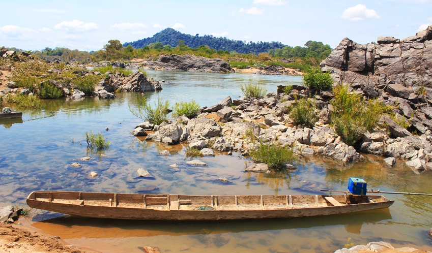 Some of the 4000 islands in Si Phan Don