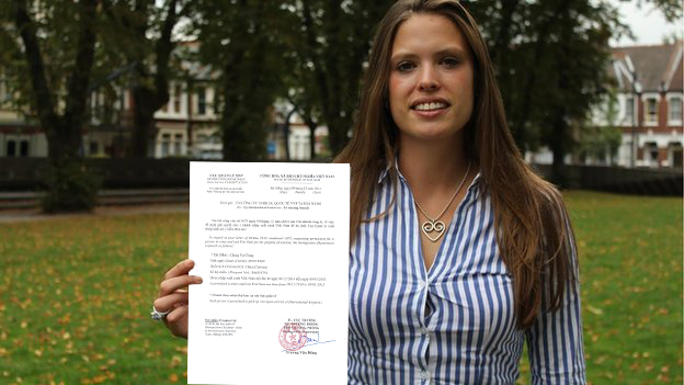 Example of Vietnam visa approval letter