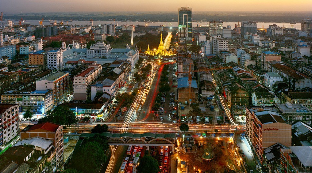 Yangon is the most vibrant city in Myanmar