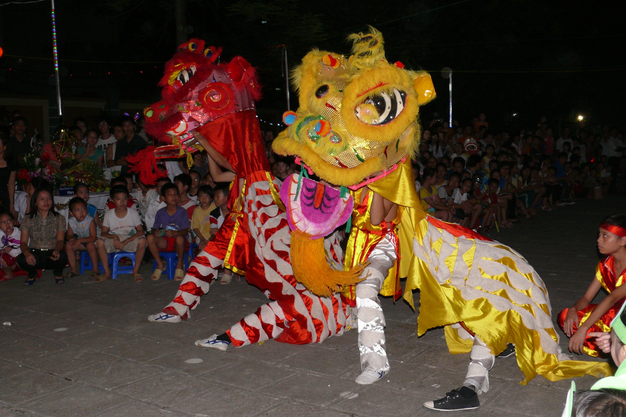 Lion Dance on the street