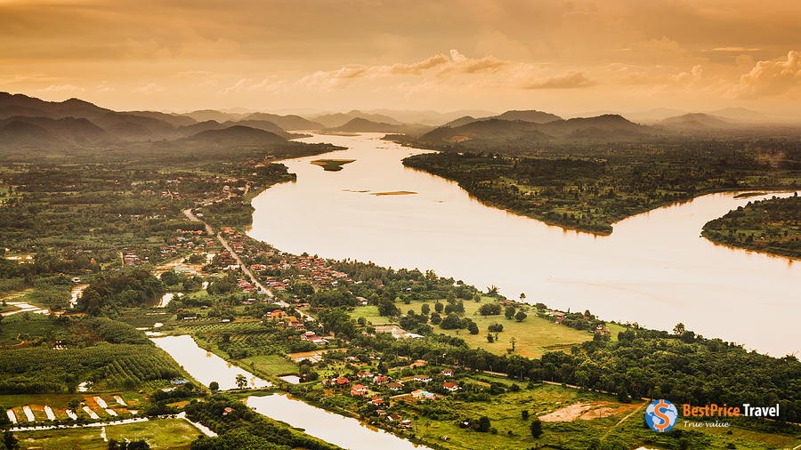 A part of Mekong River from above